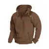 Men's Solid Color Casual Pullover Zipper Hooded Sweatshirt 74333834X sold by Manly