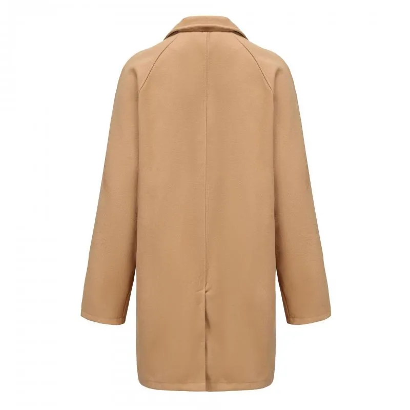 Men's Solid Notch Lapel Single Breasted Mid-length Casual Coat 66845638Z sold by Manly product image thumbnail 5