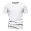 Men's Solid Waffle Small V Neck Short Sleeve Casual T-shirt 78383612Z sold by Manly