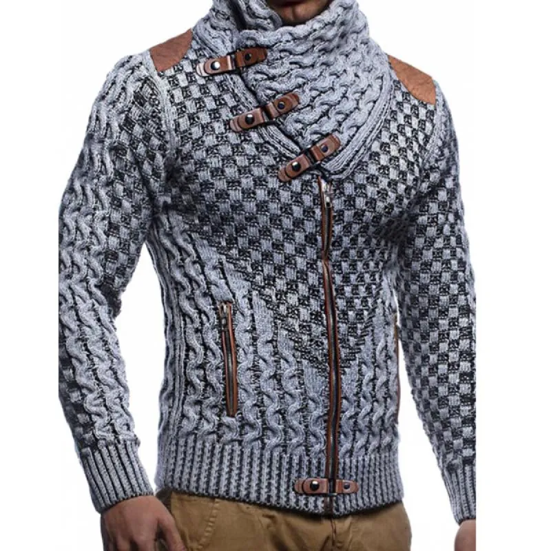 Men's Vintage Zipper Long Sleeve Pullover Sweater 59181614X sold by Manly