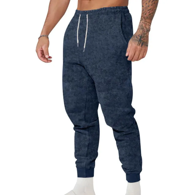 Men's Casual Sports Elastic Waist Loose Leggings Pants 61377670M sold by Manly