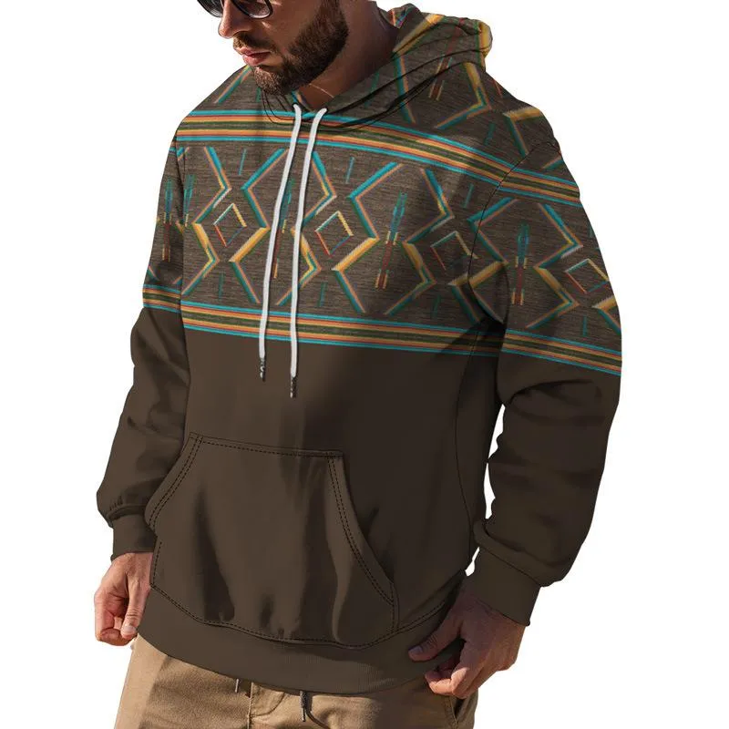 Men's Printed Casual Outdoor Hoodie Sweatshirt 03132284X sold by Manly product image thumbnail 5