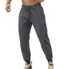 Men's Solid Color Elastic Waist Sports Pants 65821523Z sold by Manly