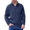 Men's Casual Solid Color V Neck Loose Long Sleeve Pullover Sweater 88333348M sold by Manly