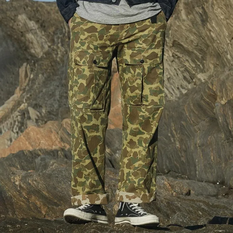 Men's Camouflage Straight Loose Multi-pocket Cargo Pants 82528557Z sold by Manly product image thumbnail 2