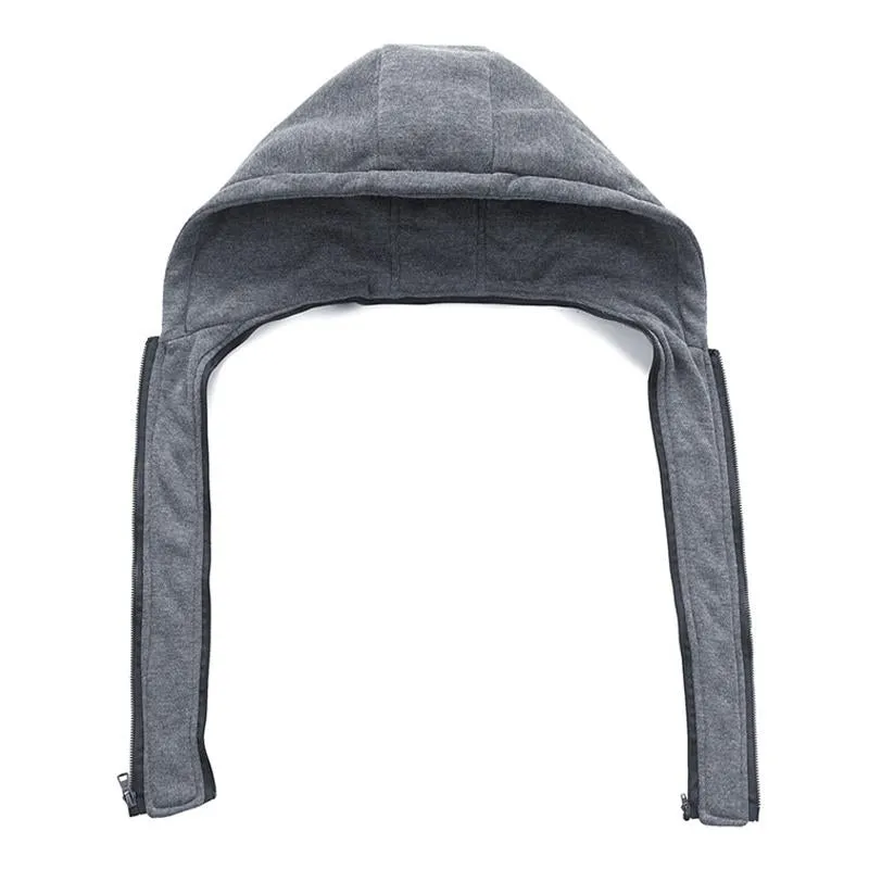 Men's Vintage Removable Hood Loose Zipper Leather Cargo Jacket 37832565M sold by Manly product image thumbnail 5