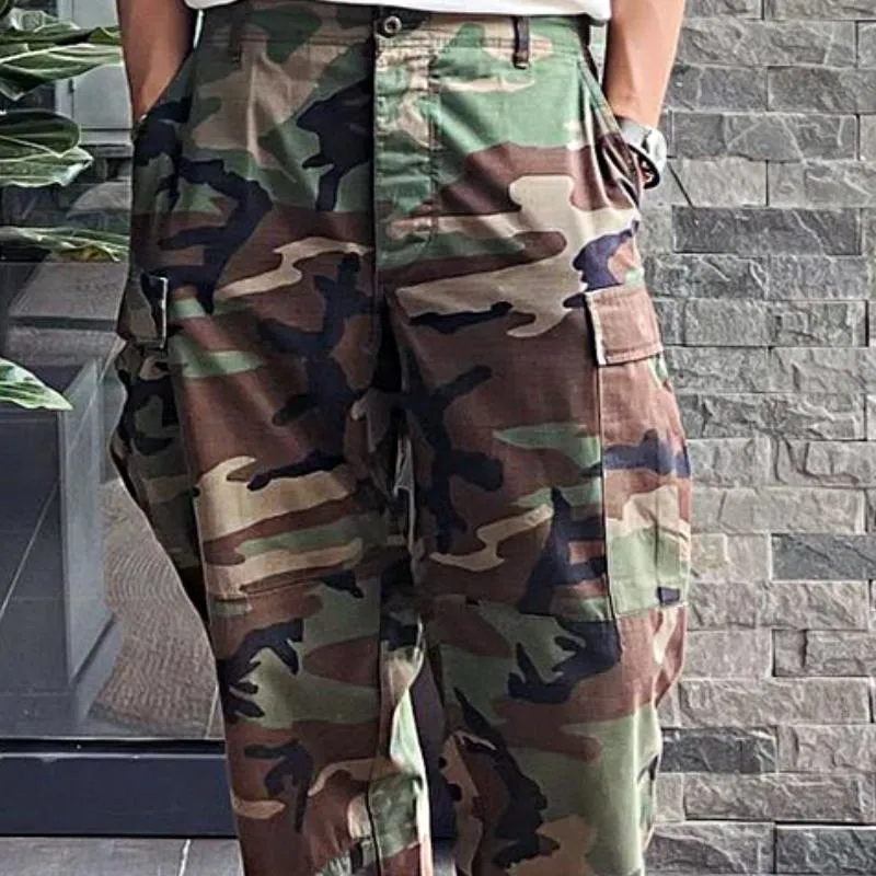 Men's Retro Casual Camouflage Pocket Cargo Pants 23556947TO sold by Manly product image thumbnail 3