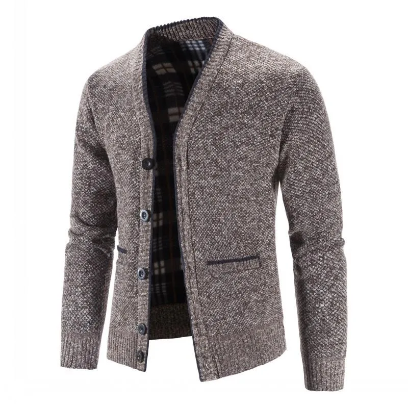 Men's Fleece V-neck Cardigan Jacket 50350724X sold by Manly product image thumbnail 4