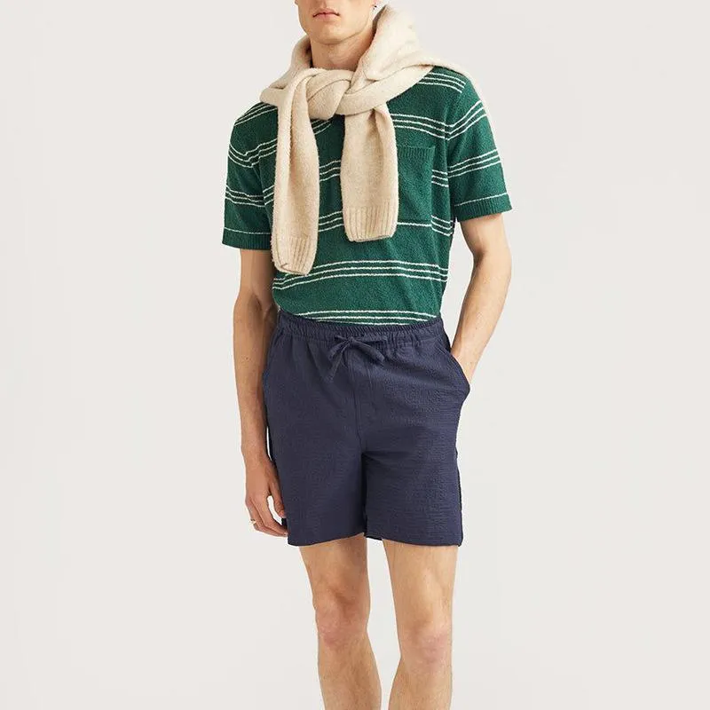 Men's Striped Lapel Short Sleeve Knit Polo Shirt 99107619Z sold by Manly product image thumbnail 4