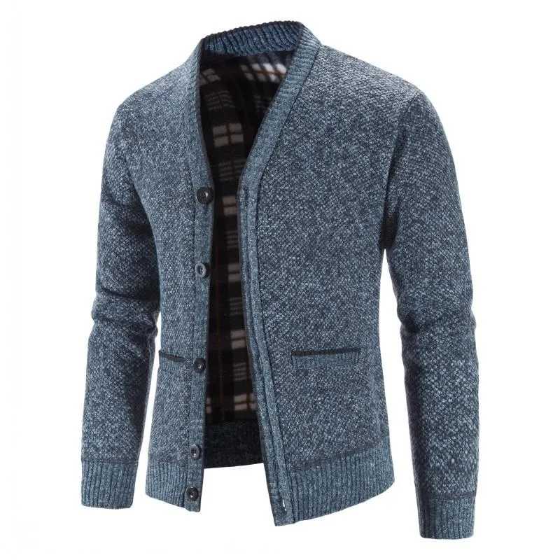 Men's Fleece V-neck Cardigan Jacket 50350724X sold by Manly