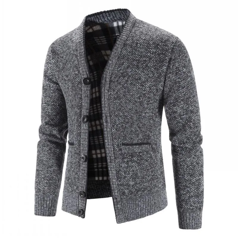Men's Fleece V-neck Cardigan Jacket 50350724X sold by Manly product image thumbnail 5