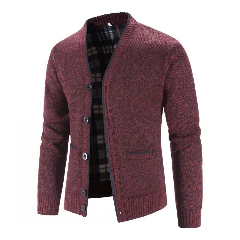 Men's Fleece V-neck Cardigan Jacket 50350724X sold by Manly product image thumbnail 3