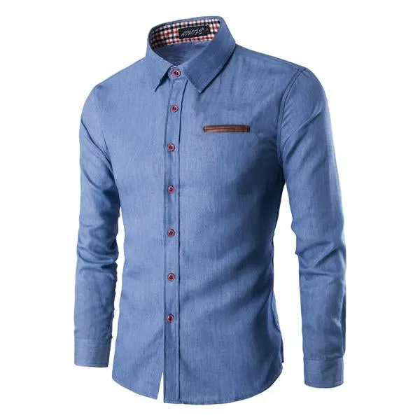 MEN'S POCKET DENIM SHIRT 60231555X sold by Manly