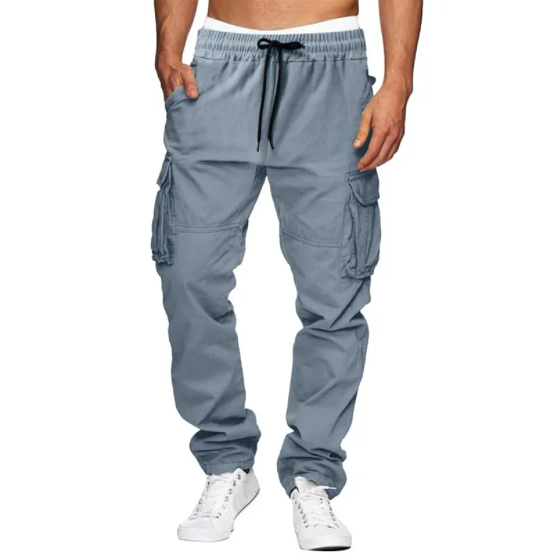 Men's Casual Cotton Blend Multi-Pocket Cargo Pants 97349116M sold by Manly
