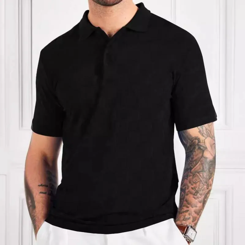 Men's Checkerboard Lapel Short Sleeve Polo Shirt 11258836Z sold by Manly product image thumbnail 2