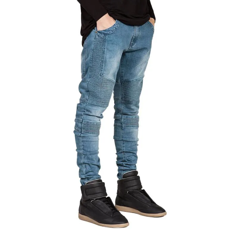 Men's Vintage Wrinkle Panel Slim Skinny Jeans 94615558M sold by Manly