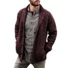 Men's Solid Color Long Sleeve Knit Sweater Jacket 15553334X sold by Manly