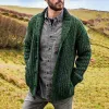 Men's Solid Color Long Sleeve Knit Sweater Jacket 15553334X sold by Manly