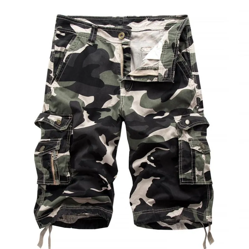 Men's Casual Outdoor Camouflage Loose Multi-pocket Cargo Shorts 00450760M sold by Manly product image thumbnail 4