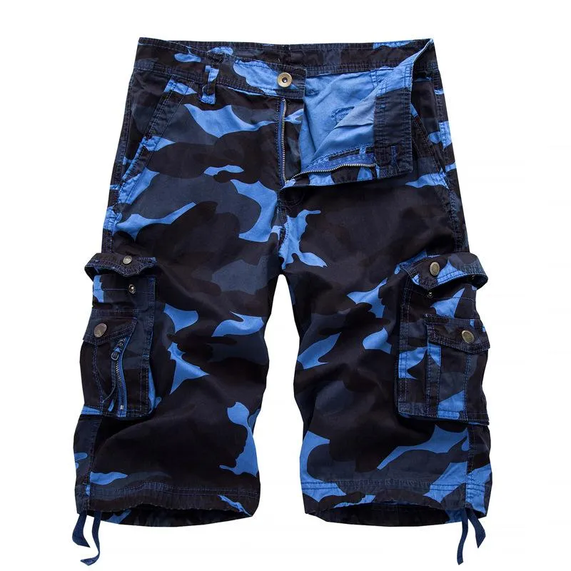 Men's Casual Outdoor Camouflage Loose Multi-pocket Cargo Shorts 00450760M sold by Manly product image thumbnail 5
