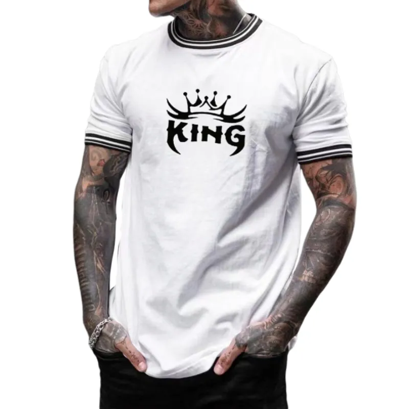 Men's Casual  King Short-sleeved T-shirt 52913288TO sold by Manly