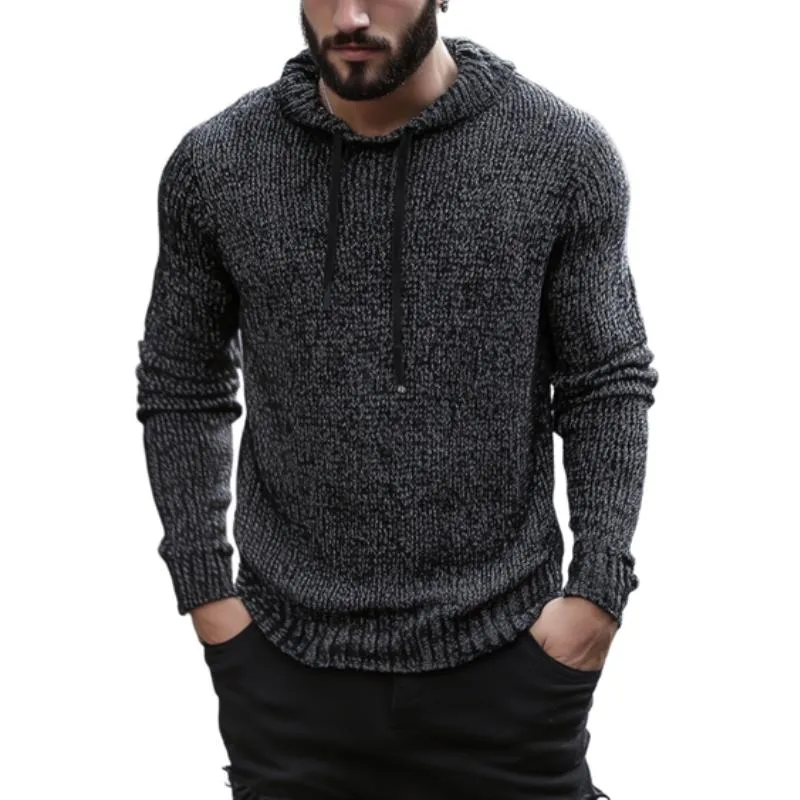 Men's Casual Pile Collar Slim Fit Knitted Pullover Sweater 98363136M sold by Manly
