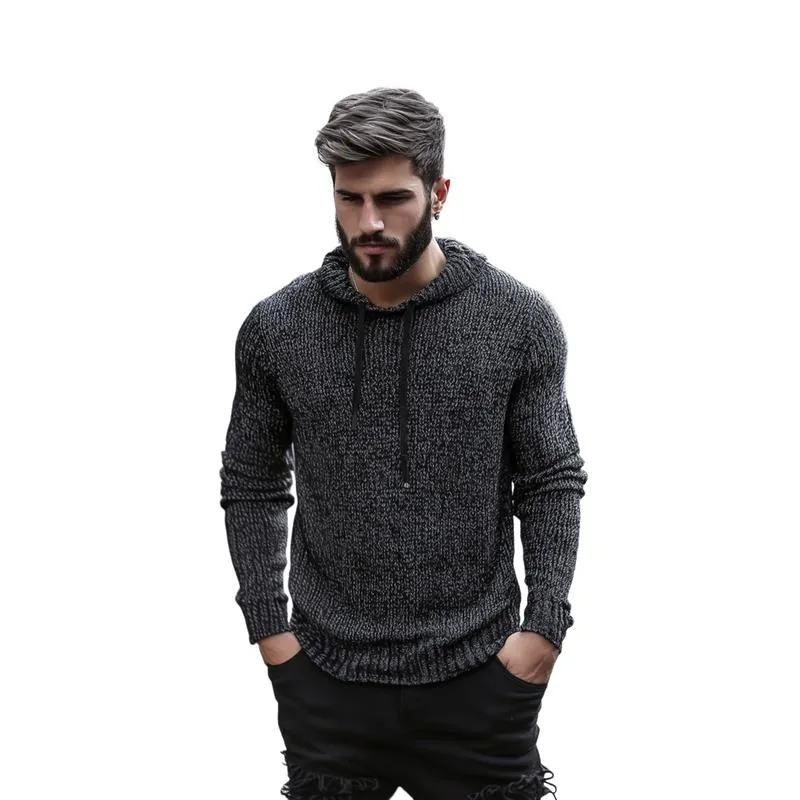 Men's Casual Pile Collar Slim Fit Knitted Pullover Sweater 98363136M sold by Manly product image thumbnail 3