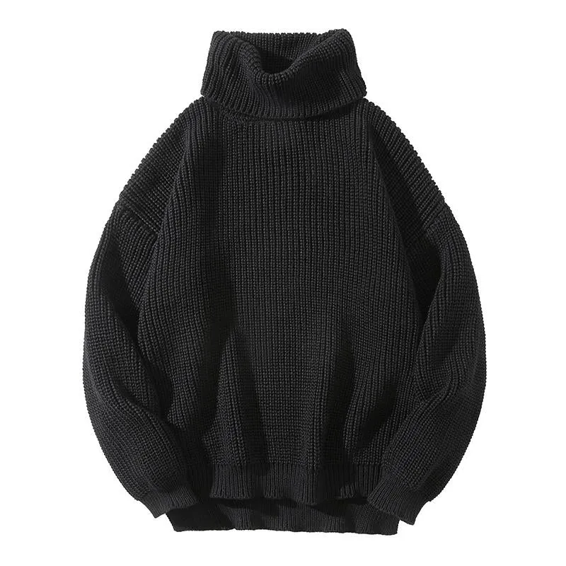 Men's Casual Turtleneck Loose Pullover Knitted Sweater 94086456M sold by Manly product image thumbnail 3