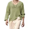 Men's Solid Color V-Neck Sweater Knitwear 23920508X sold by Manly