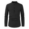Men's Stand Collar Long Sleeve Shirt 24413683Z sold by Manly