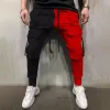 Men's Color Block Multi-pocket Elastic Waist Cargo Pants 43115055Z sold by Manly