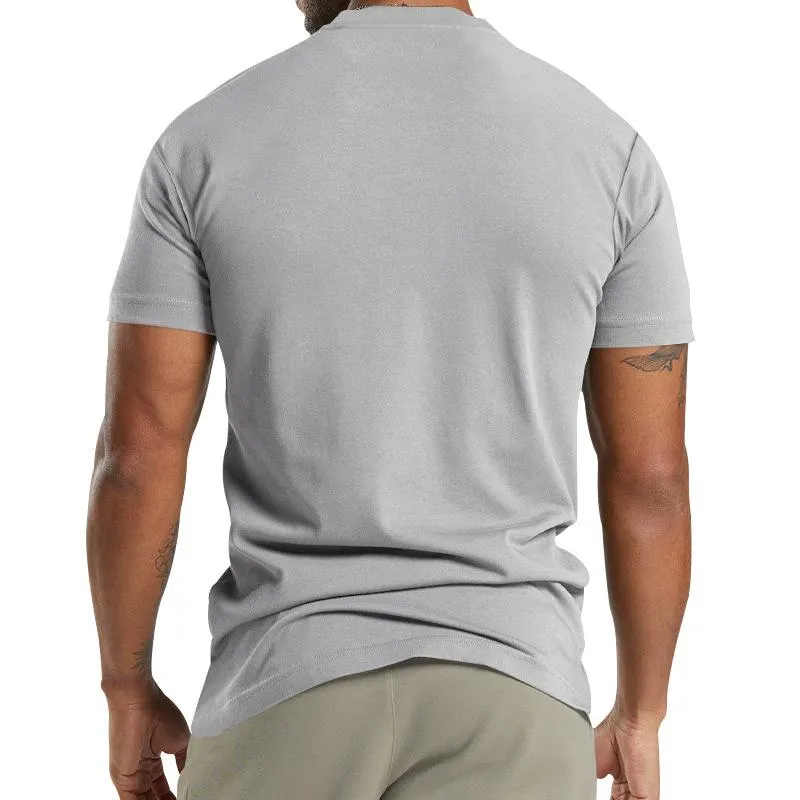 Men's Solid Henley Neck Chest Pocket Short Sleeve T-Shirt 37512367Y sold by Manly product image thumbnail 3