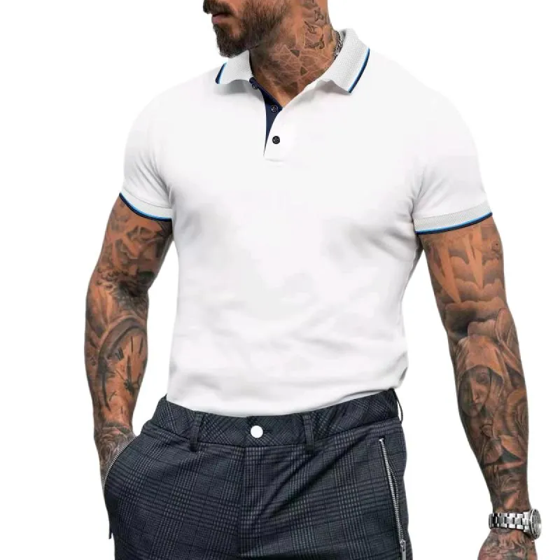 Men's Thin Quick-drying Lapel Short-sleeved POLO Shirt 54260101X sold by Manly