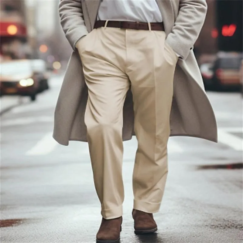 Men's Solid Color Pocket Business Casual Suit Pants 90200634Y sold by Manly product image thumbnail 3