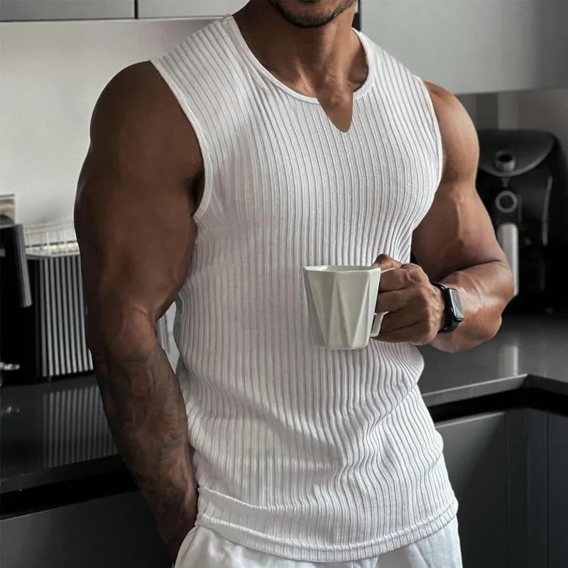 Men's Casual Pit Article Fabrics Sports Tank Top 24012821Y sold by Manly product image thumbnail 2