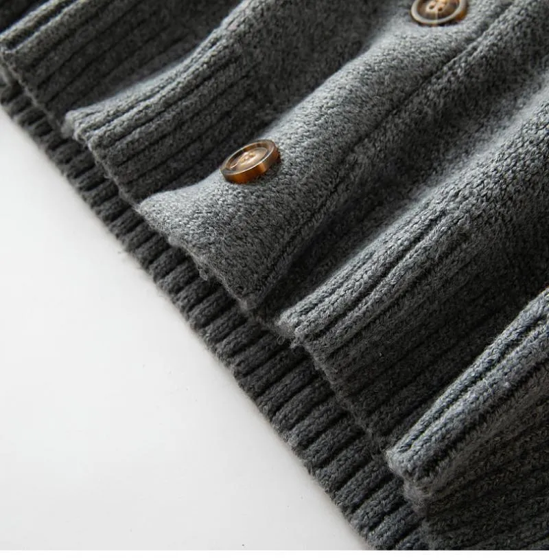 Men's Retro Jacquard Lapel Thick Single Breasted Knitted Cardigan 00927874M sold by Manly product image thumbnail 4