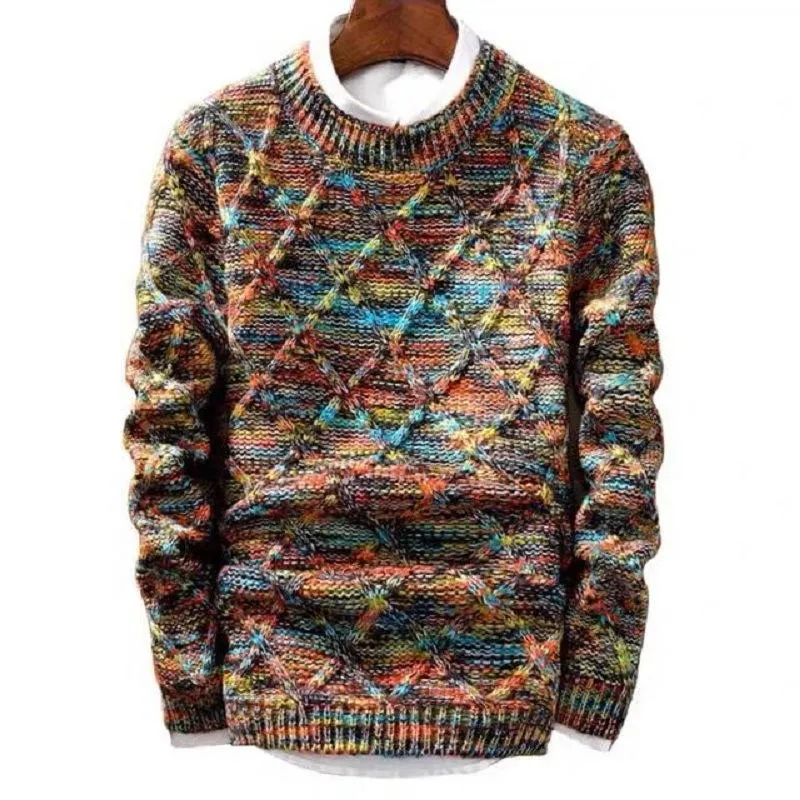 Men's Round Neck Coloring Knit Sweater 97661397Z sold by Manly product image thumbnail 4