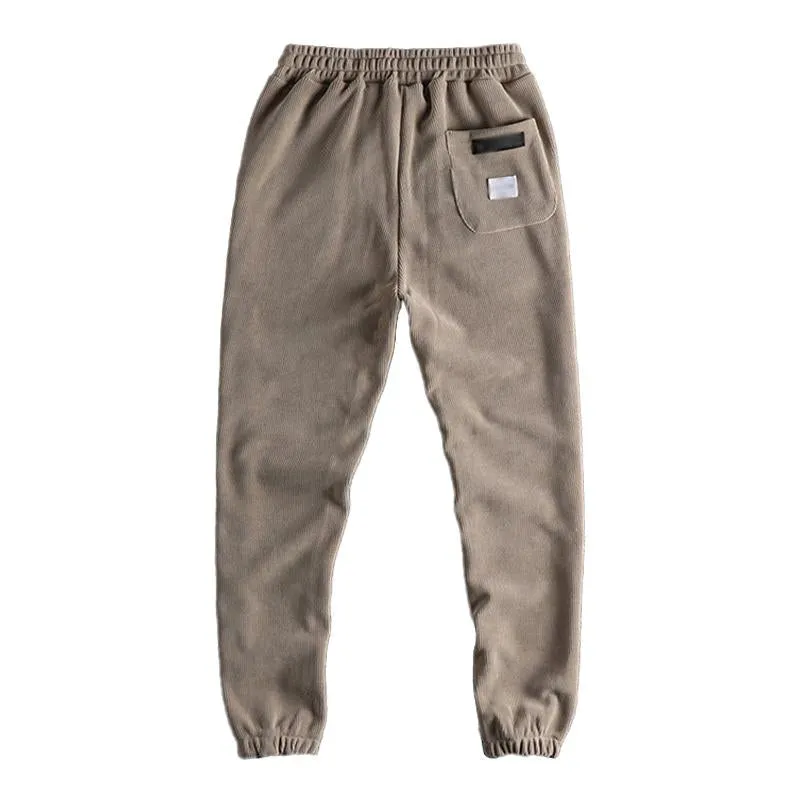 Men's Casual Comfortable Solid Color Elastic Waist Loose Sweatpants 95416210M sold by Manly product image thumbnail 5