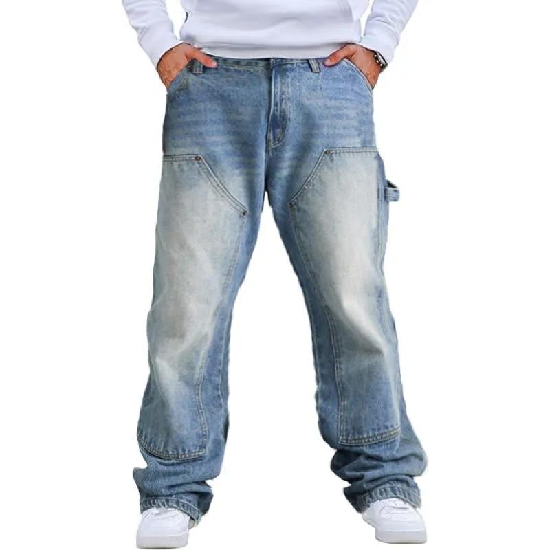 Men's Casual Cleanfit Washed Logging Cargo Jeans 48860177Y sold by Manly