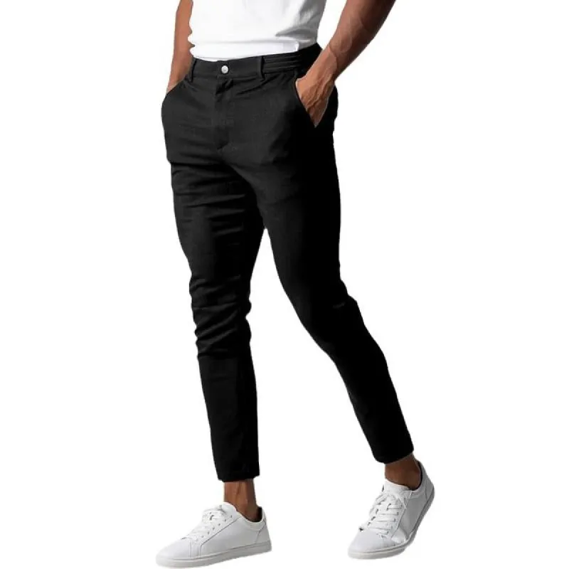 Men's Casual Breathable Stretch Slim Fit Pencil Pants 56674649M sold by Manly