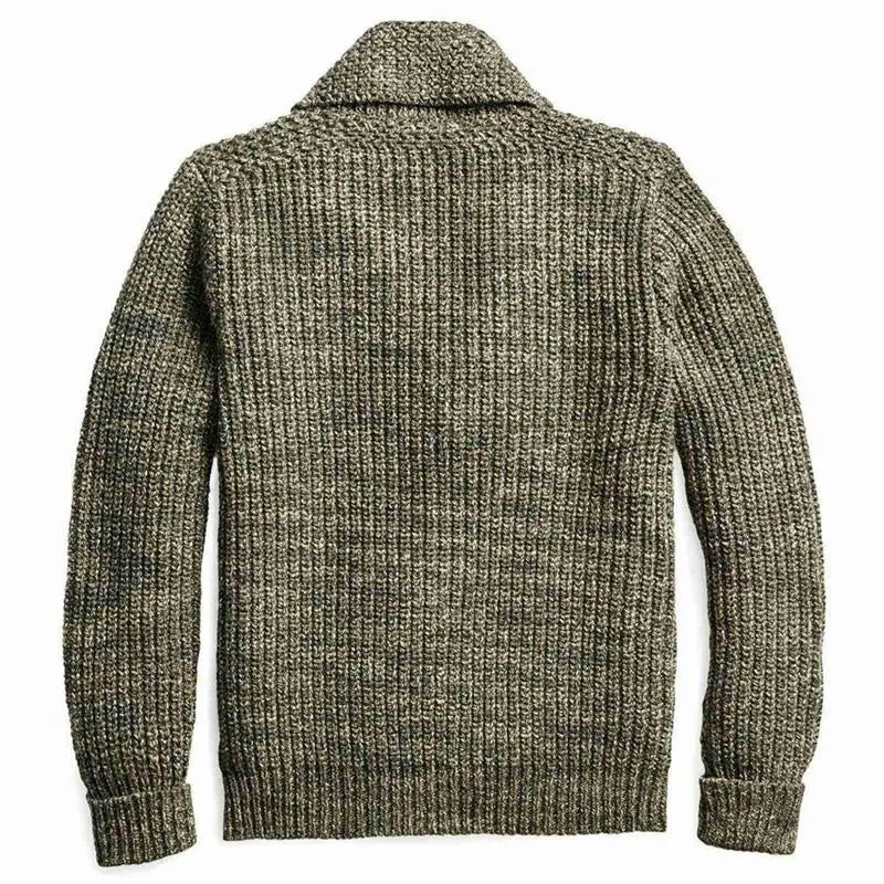 Men's Knit Sweater Lapel Patch Pocket Cardigan Jacket 86459771X sold by Manly product image thumbnail 2