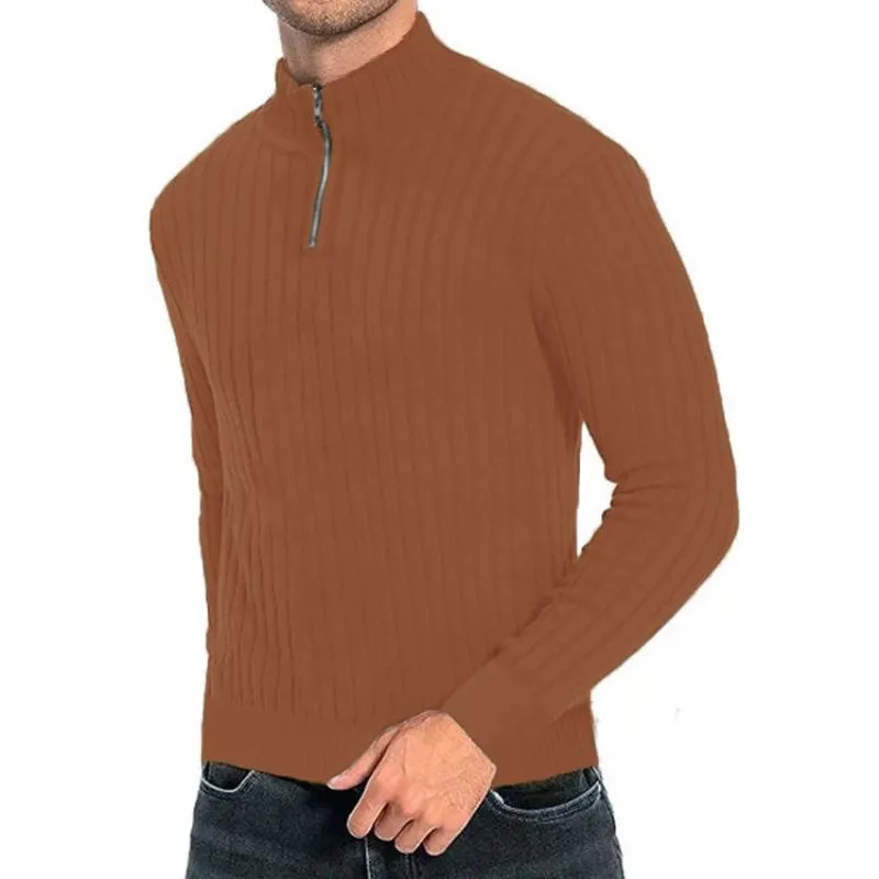 Men's Casual Vintage Turtleneck Zipper Sweater 44828442TO sold by Manly product image thumbnail 5