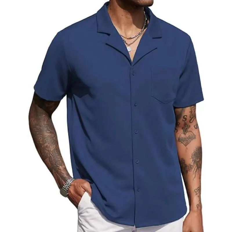 Men's Buttoned Short Sleeve Cuban Beach Shirt 32086007X sold by Manly product image thumbnail 3