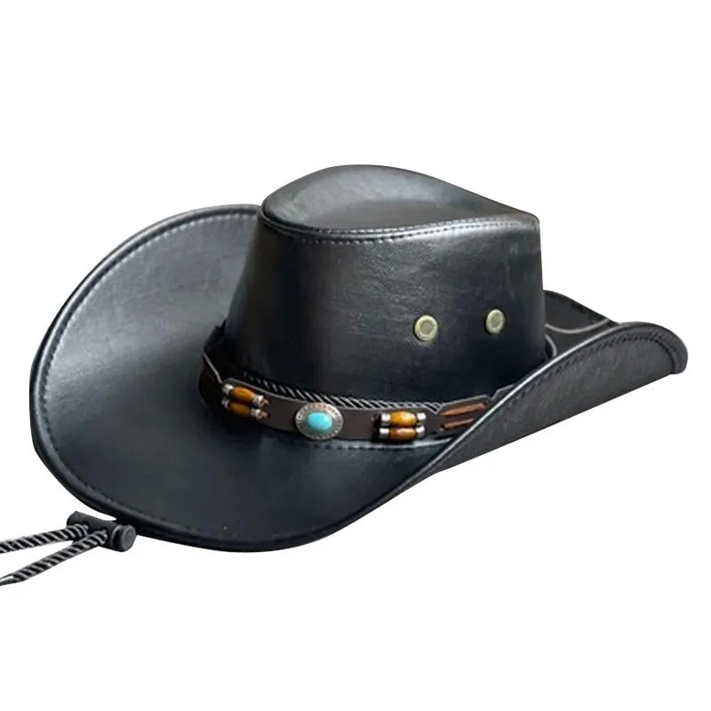 Men's Leather Western Cowboy Hat 09378026Y sold by Manly product image thumbnail 2