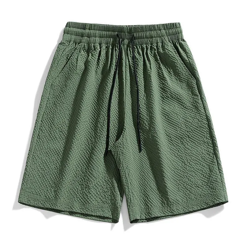 Men's Casual Quick-drying Elastic Waist Loose Shorts 03929956M sold by Manly