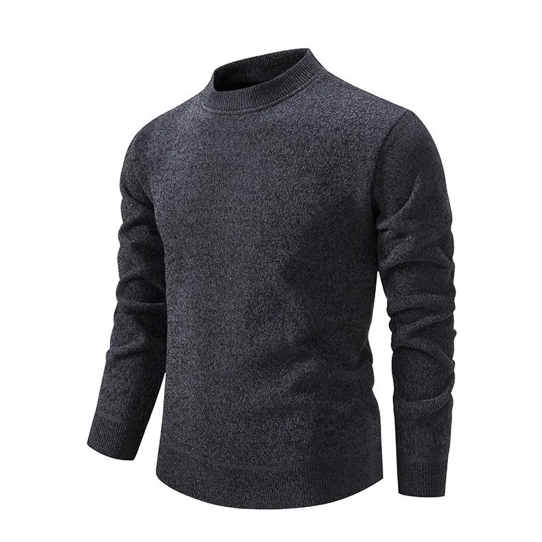 Men's Solid Color Half High Crew Neck Slim Thick Knit Sweater 65473578X sold by Manly product image thumbnail 5