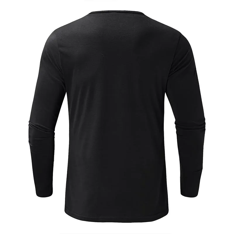 Men's Crew Neck Long Sleeve Slim T-shirt 67832531Z sold by Manly product image thumbnail 4