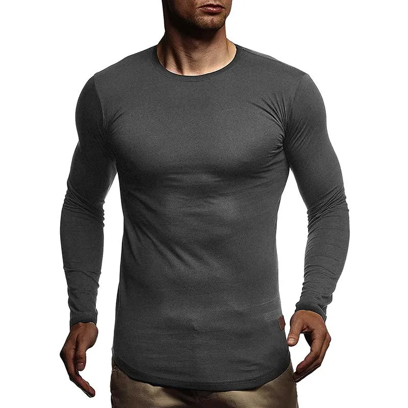 Men's Crew Neck Long Sleeve Slim T-shirt 67832531Z sold by Manly product image thumbnail 5