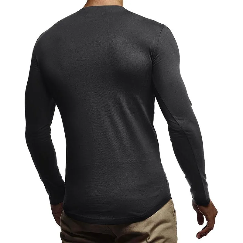 Men's Crew Neck Long Sleeve Slim T-shirt 67832531Z sold by Manly product image thumbnail 2