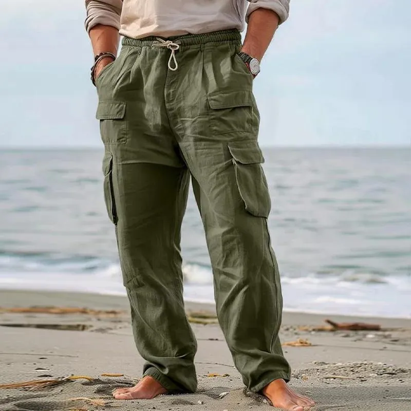 Men's Casual Multi-Pocket Drawstring Cagro Pants 27274721Y sold by Manly product image thumbnail 3
